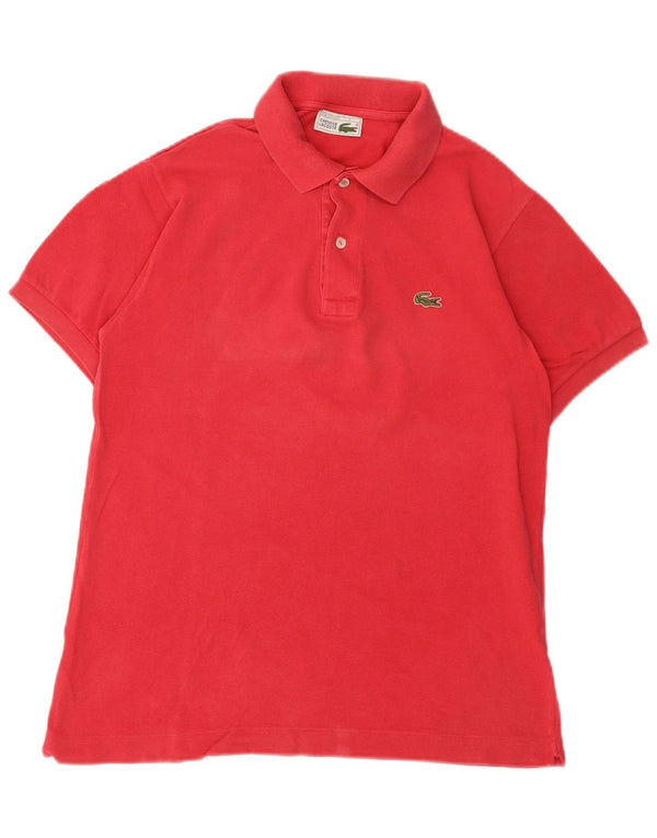 Camisa polo masculina Lacoste tamanho 3 pequeno algodão rosa