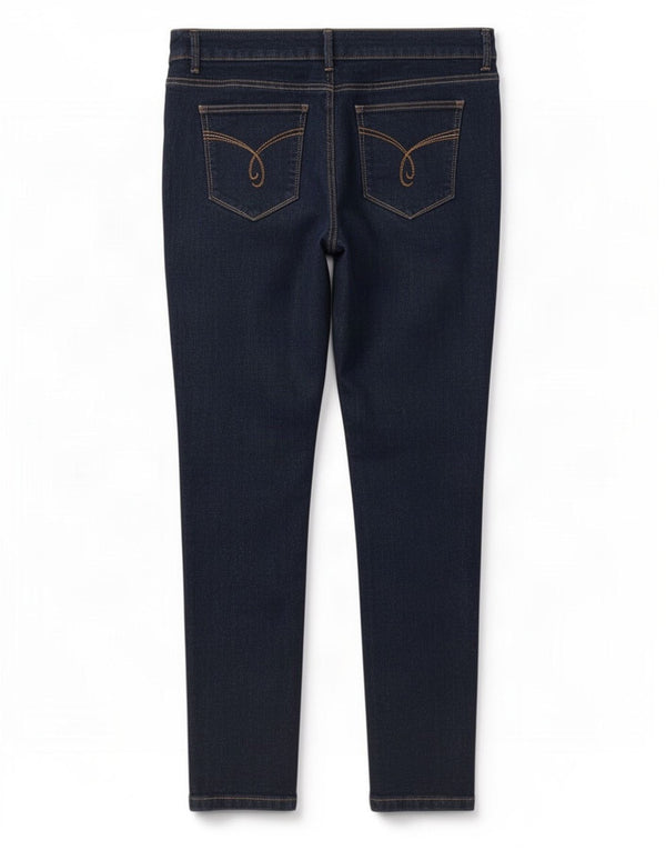 Calça jeans skinny feminina Esprit W32 L29 algodão azul marinho