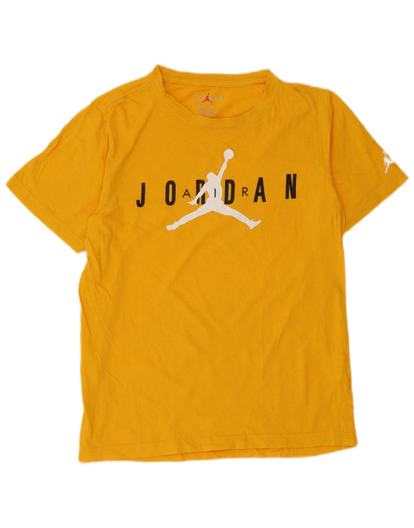 Camiseta JORDAN Boys Graphic 13-14 Anos XL Amarelo Algodão
