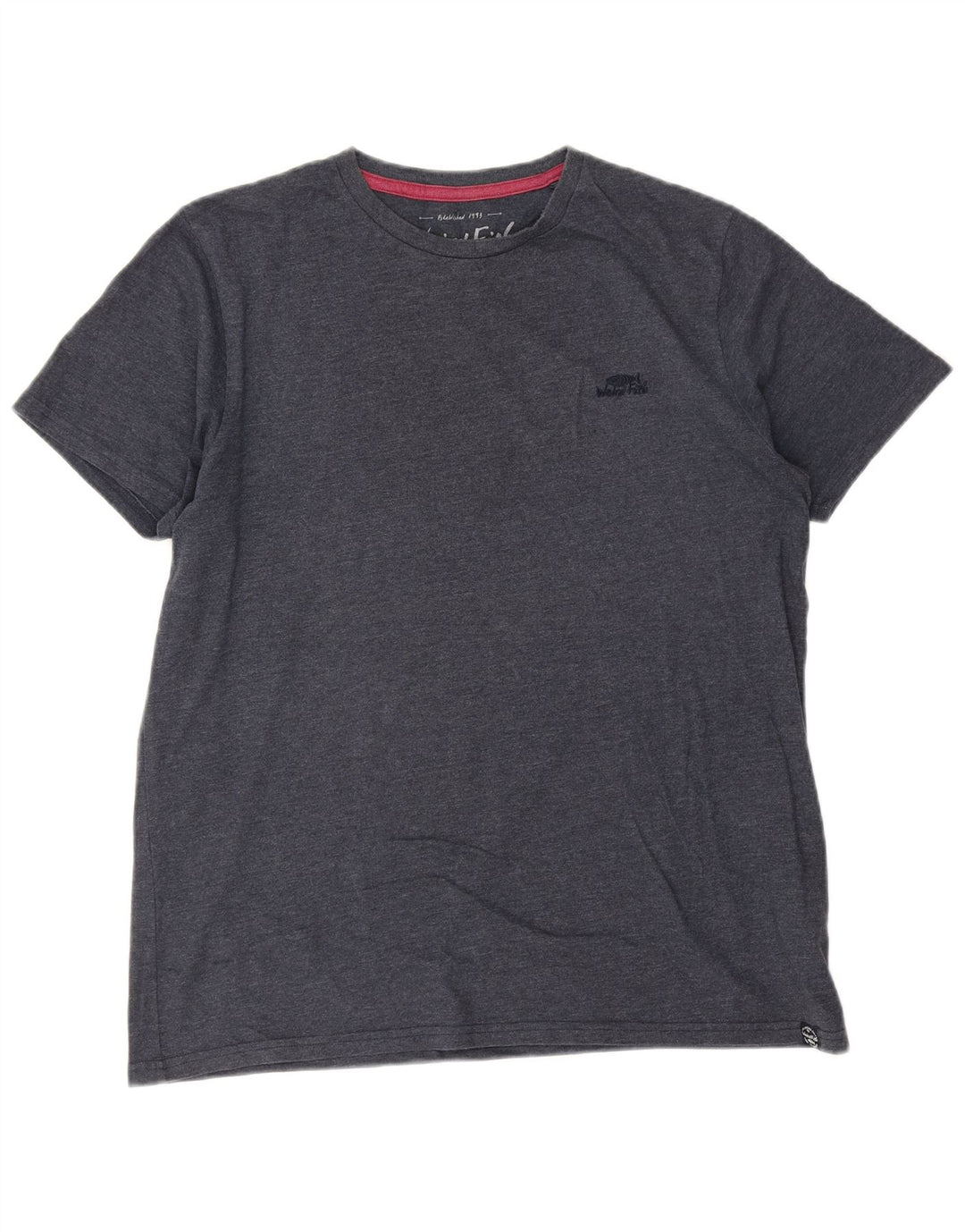 Camiseta masculina WEIRD FISH grande algodão azul marinho
