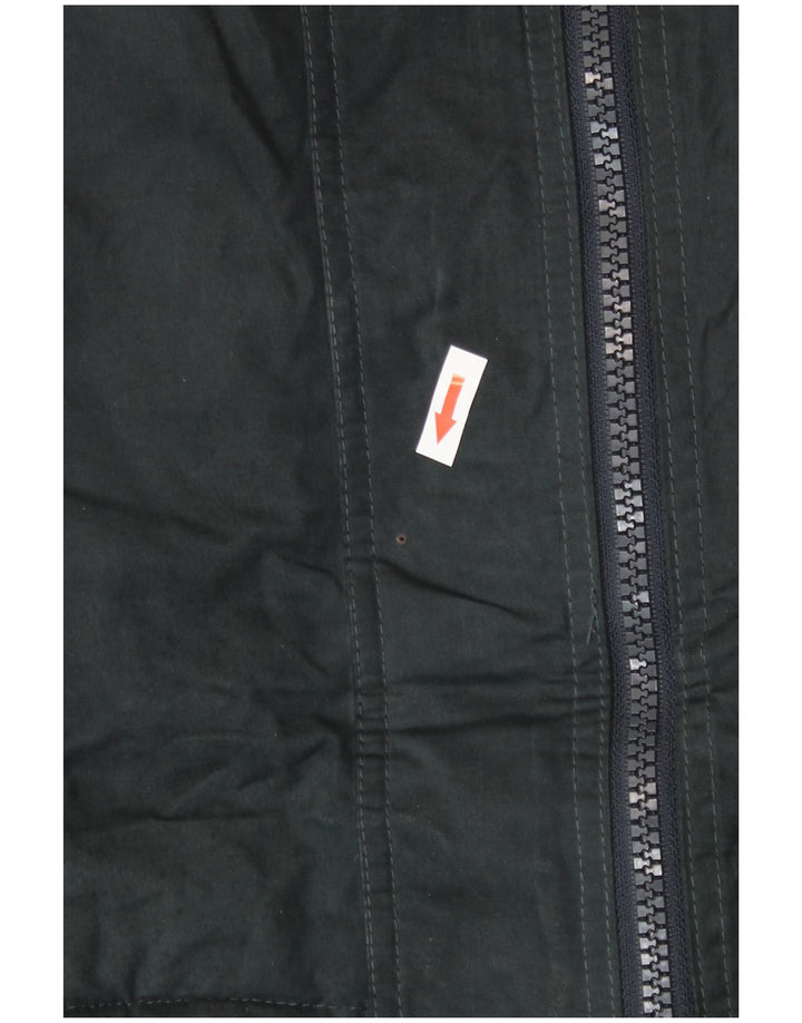 Jaqueta Superdry Feminina The windparka Parka UK 16 Grande Poliéster Preto