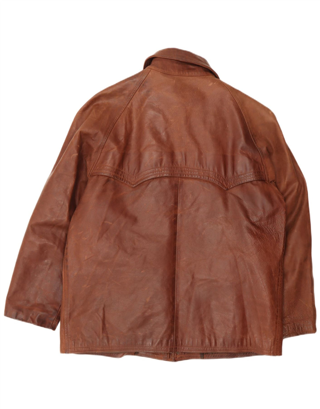 Jaqueta de couro masculina vintage Reino Unido 40 grande couro marrom