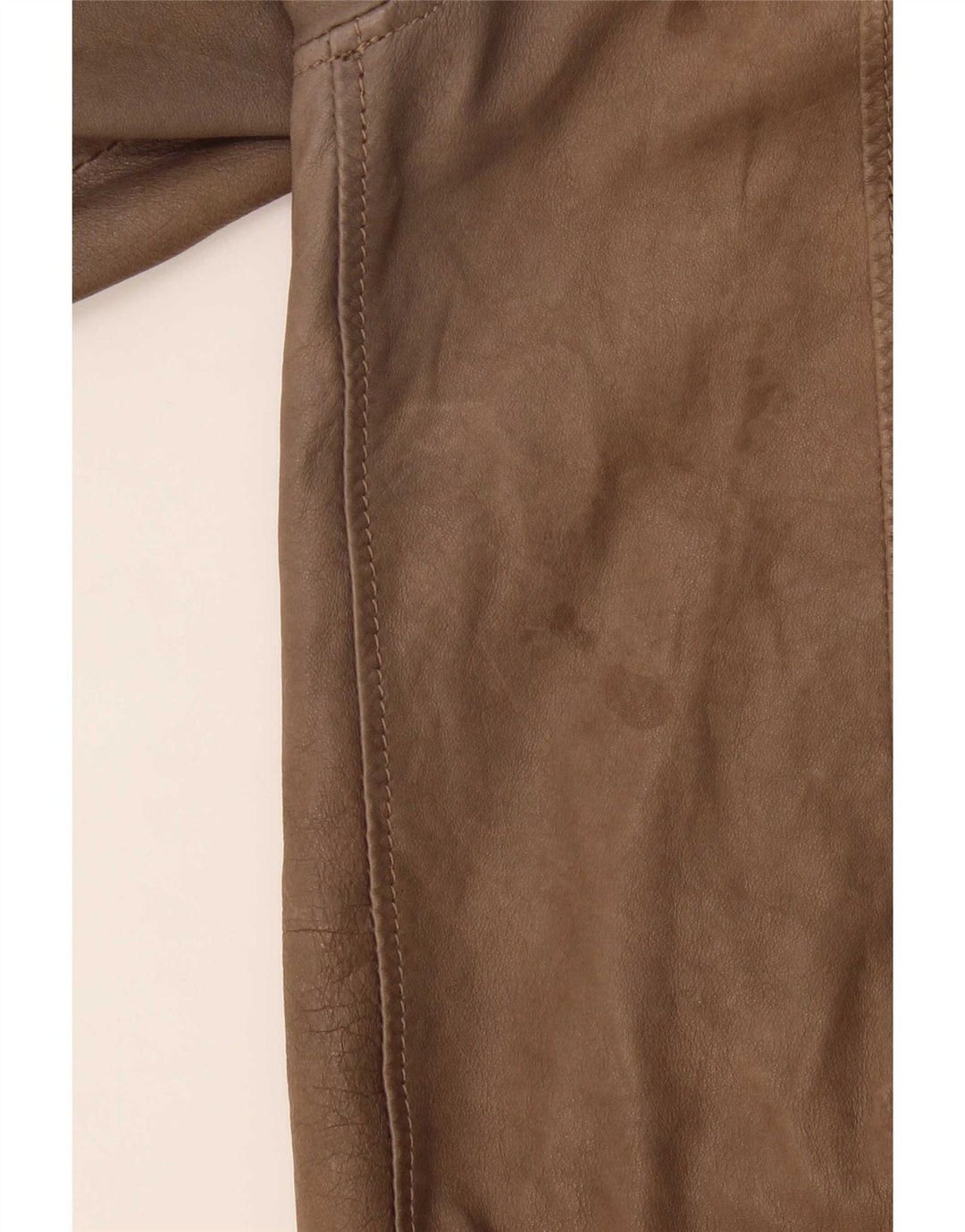 Jaqueta de couro masculina Jeckerson Reino Unido 42 XL marrom