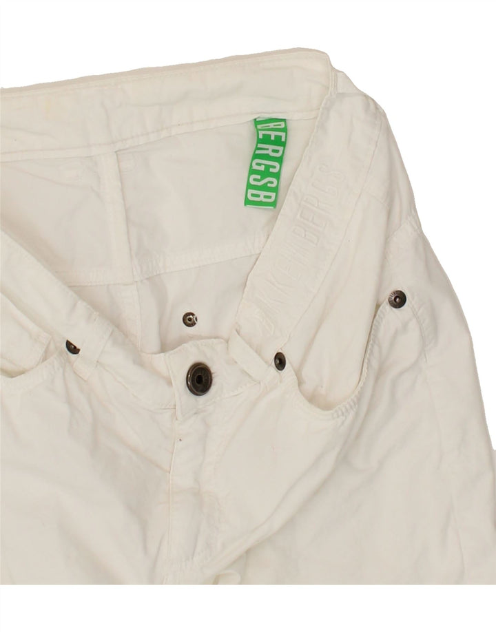 BIKKEMBERGS Mens Slim Jeans W32 L33 White Vintage Bikkembergs and Second-Hand Bikkembergs from Messina Hembry 