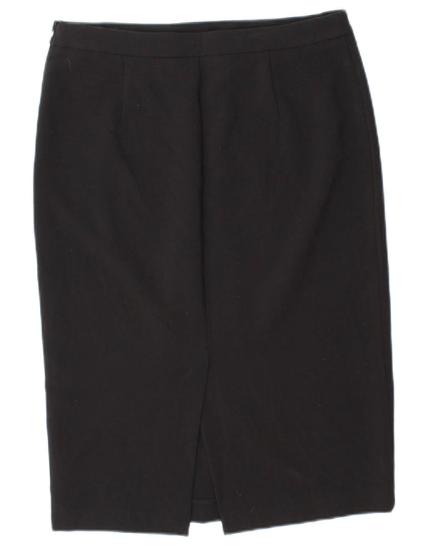 Moschino Womens Straight Skirt UK 12 Medum W30  Black Polyester