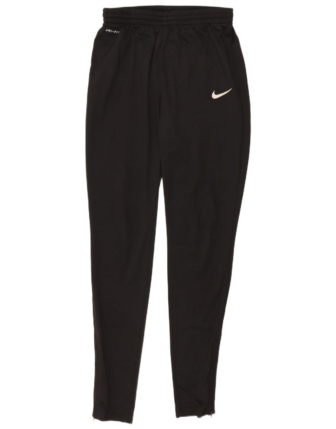 Calça de treino masculina NIKE Dri Fit pequena preta de poliéster