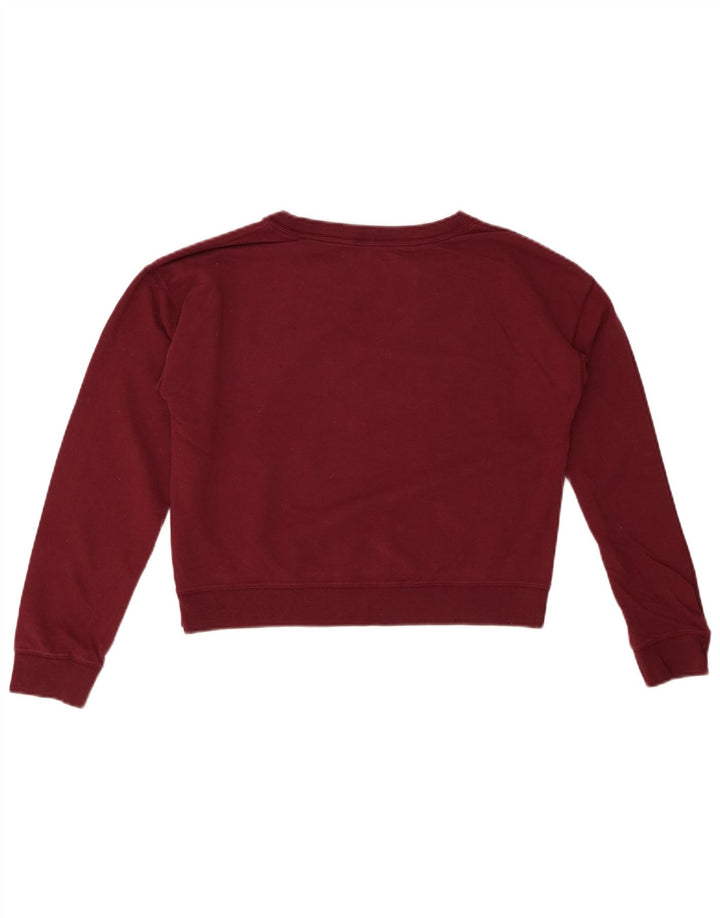 JACK WILLS Suéter feminino oversized cropped Reino Unido 8 pequeno marrom
