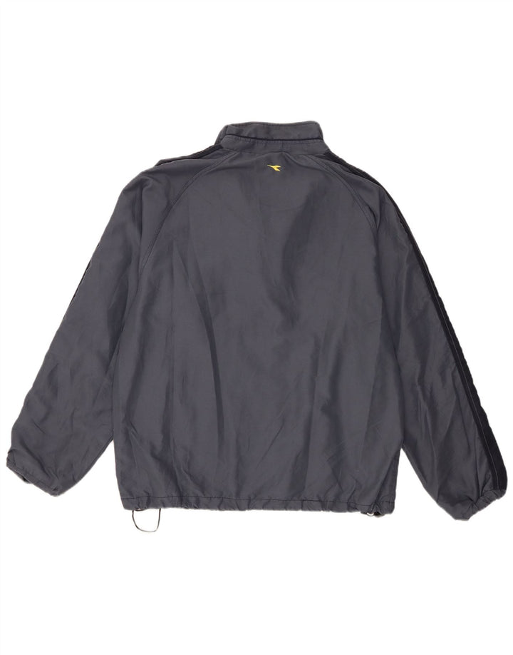 Diadora Mens Tracksuit Top Jacket Grande Azul Marinho Colourblock Poliéster