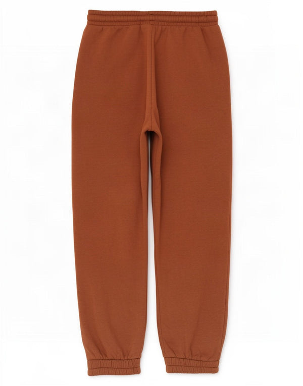 Calça de treino feminina Zara Joggers UK 8 pequeno algodão marrom