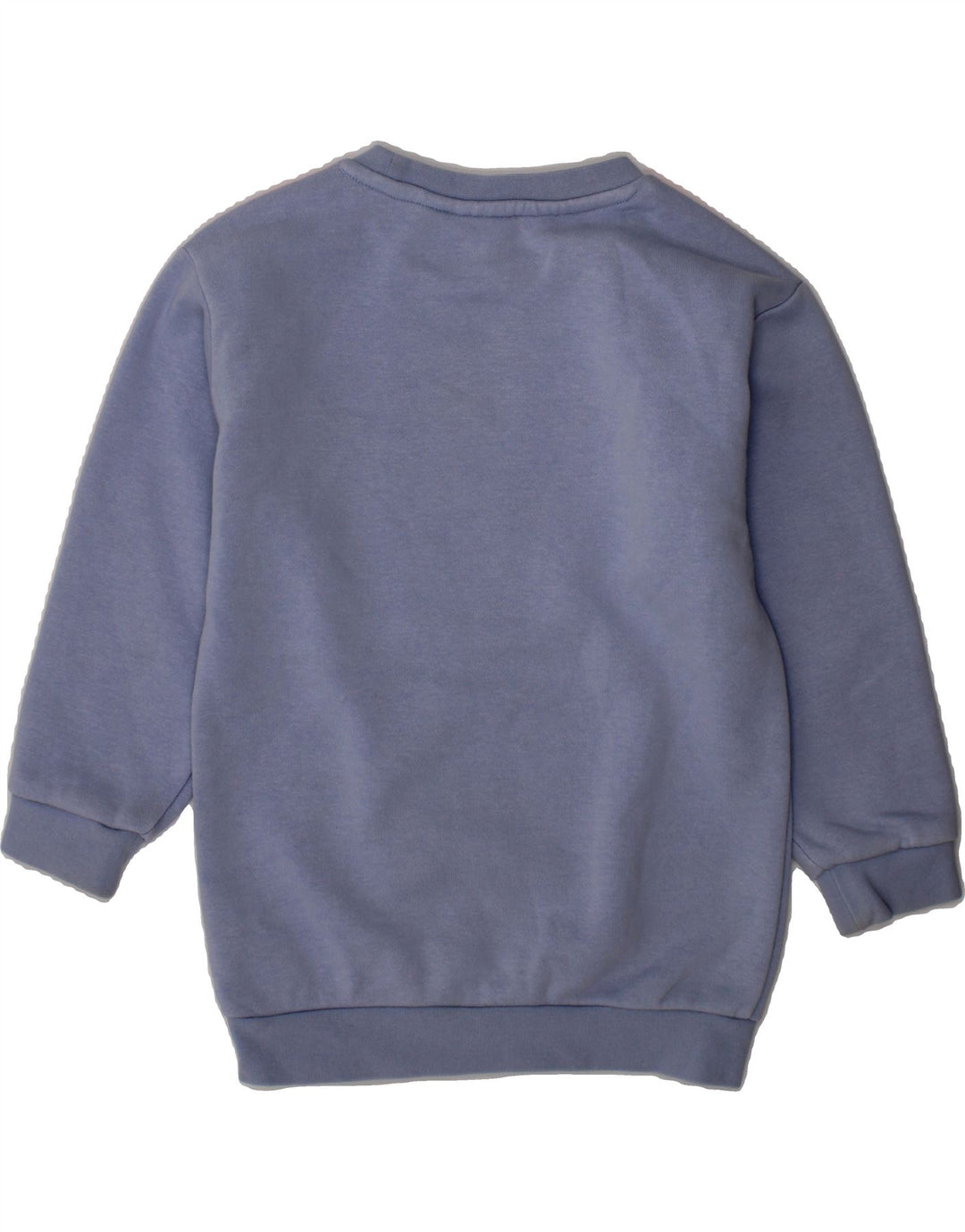 ADIDAS Girls Graphic Sweatshirt Jumper 2-3 Years Blue Cotton Vintage Adidas and Second-Hand Adidas from Messina Hembry 