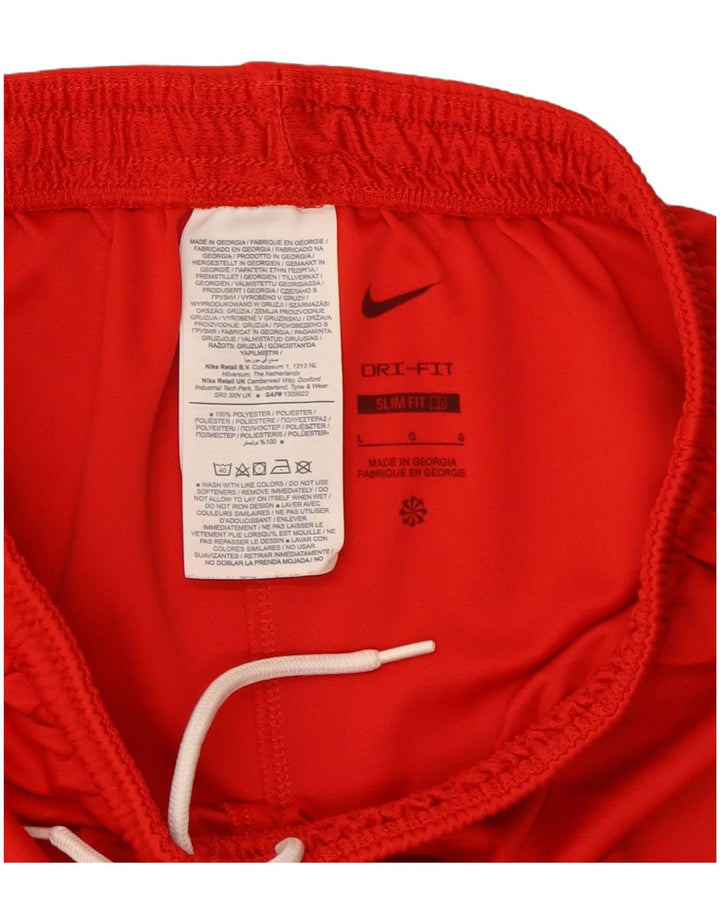 Shorts esportivos masculinos Nike Dri Fit Slim Fit grande poliéster vermelho