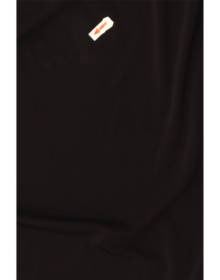 Vestido túnica feminino DKNY Batwing Reino Unido 16 grande viscose preta