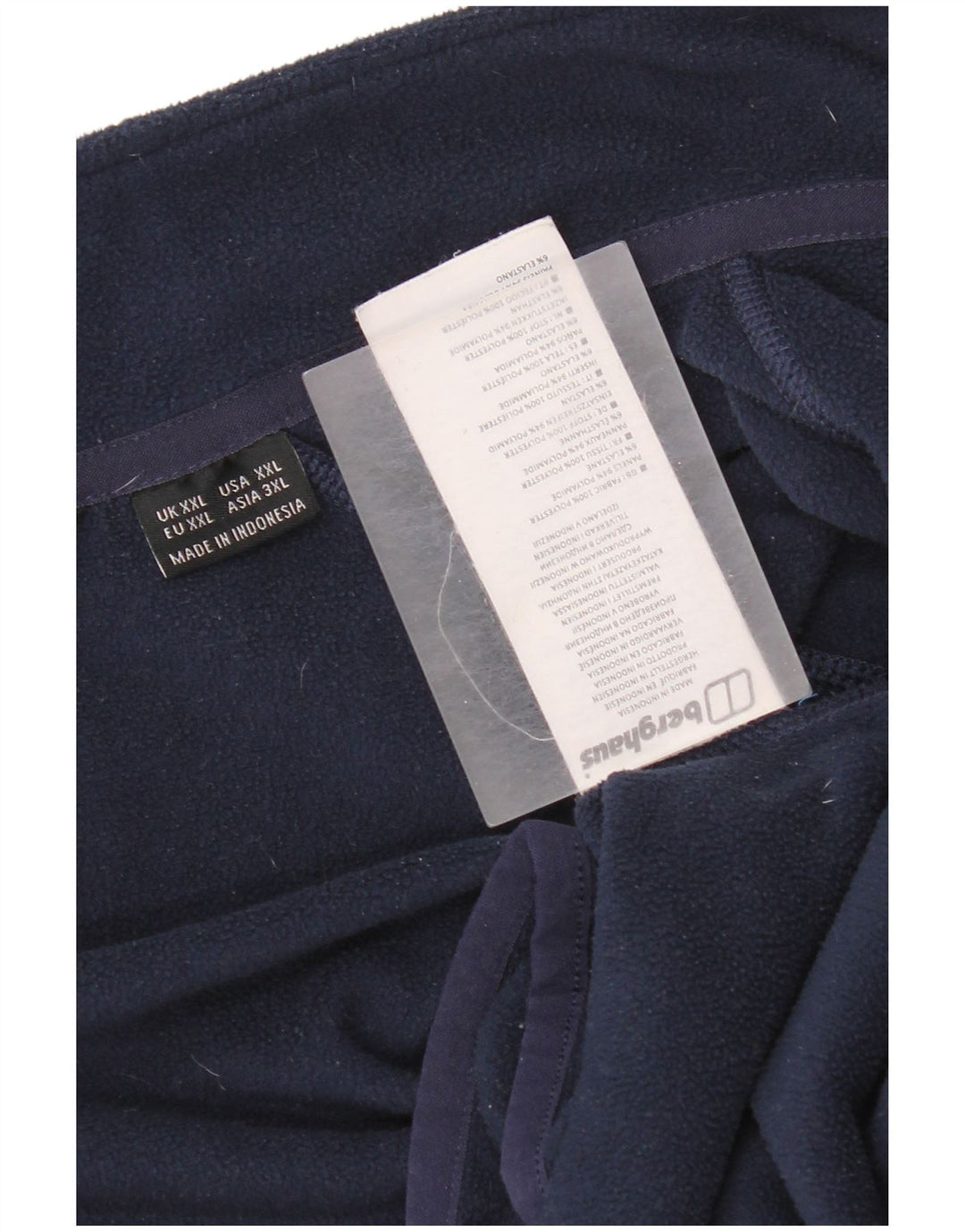 Jaqueta de lã masculina Berghaus UK 44 2XL poliéster azul marinho