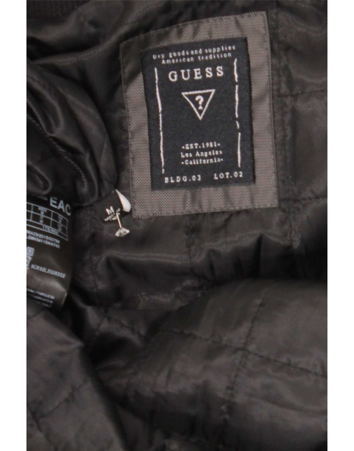 Jaqueta bomber masculina Guess UK 38 poliéster preto médio