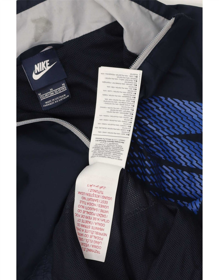 Jaqueta Nike Boys Tracksuit Top 10-11 Anos Médio Azul Marinho Colorblock