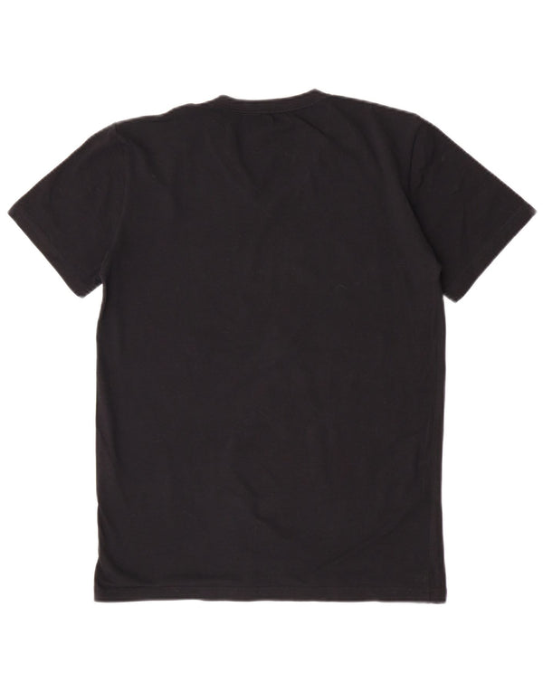 Camiseta feminina PEPE Jeans Slim Graphic UK 14 grande algodão preto