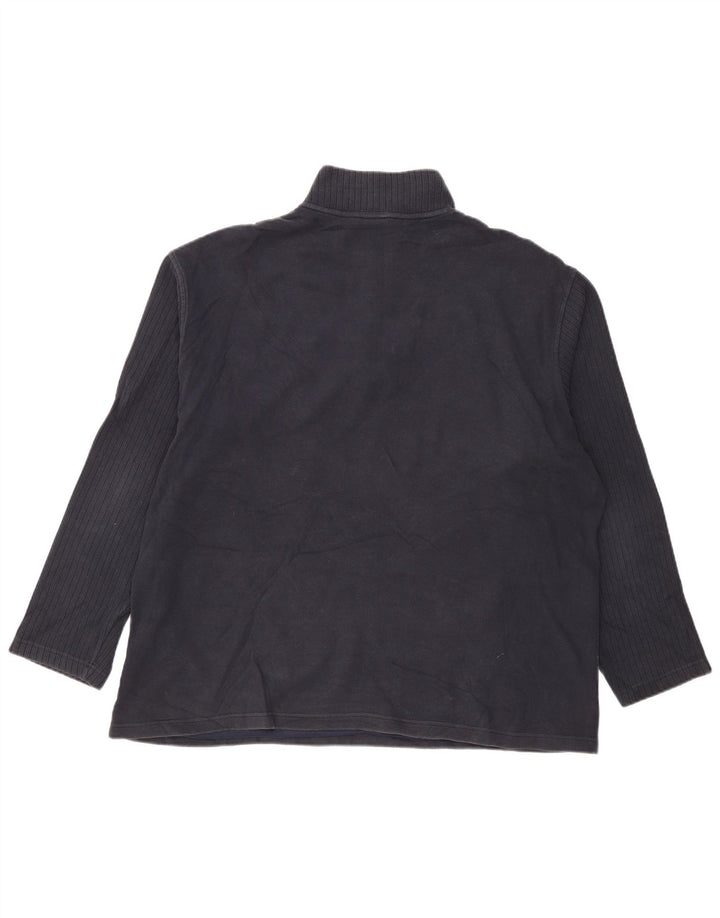 Moletom masculino Fila com zíper e gola XL azul marinho