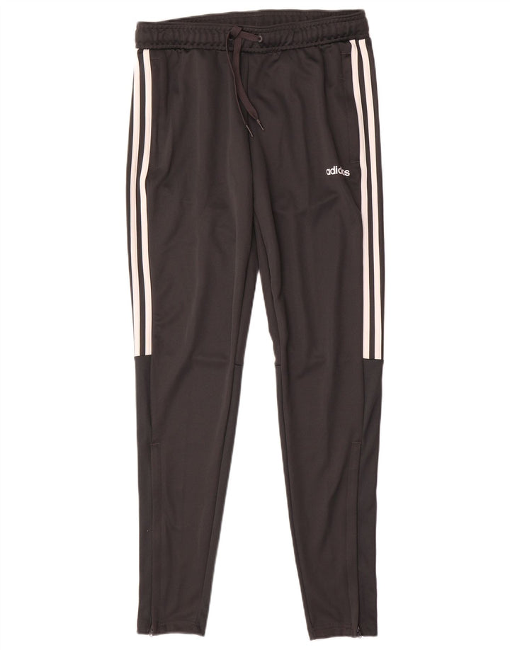 Calça Adidas Climalite Feminina UK 8/10 Pequena Cinza Poliéster