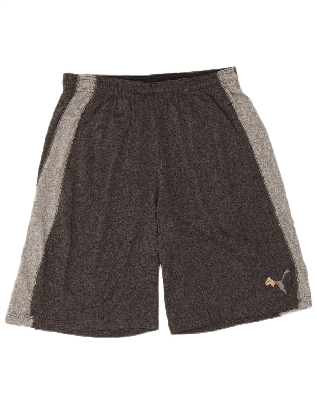 Shorts esportivos masculinos PUMA médio cinza colorblock