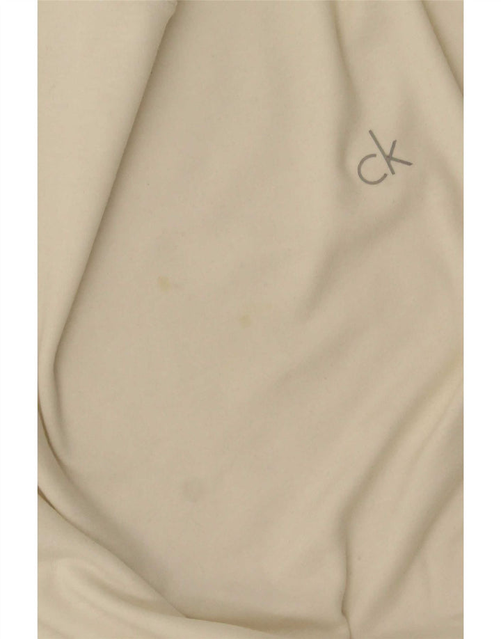 Calvin Klein Jeans Masculino Top Manga Longa Médio Branco