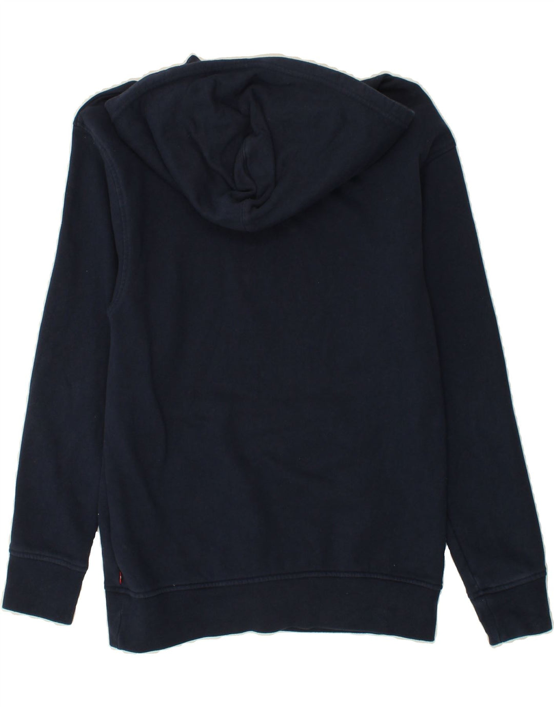 LEVI'S Mens Relaxed Fit Graphic Hoodie Jumper Small Navy Blue Cotton Vintage Levi's and Second-Hand Levi's from Messina Hembry 