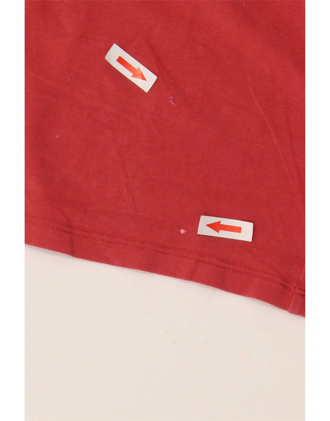Max Mara Top feminino sem mangas para fim de semana Reino Unido 14 grande algodão vermelho
