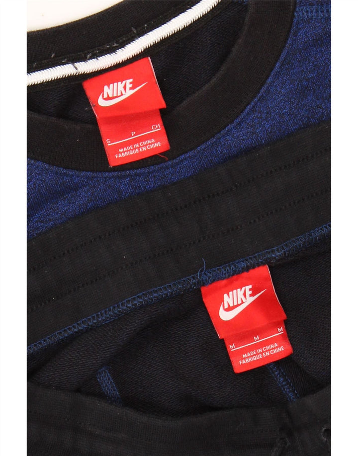 NIKE Mens Full Tracksuit Pequeno Azul Marinho Colourblock Algodão