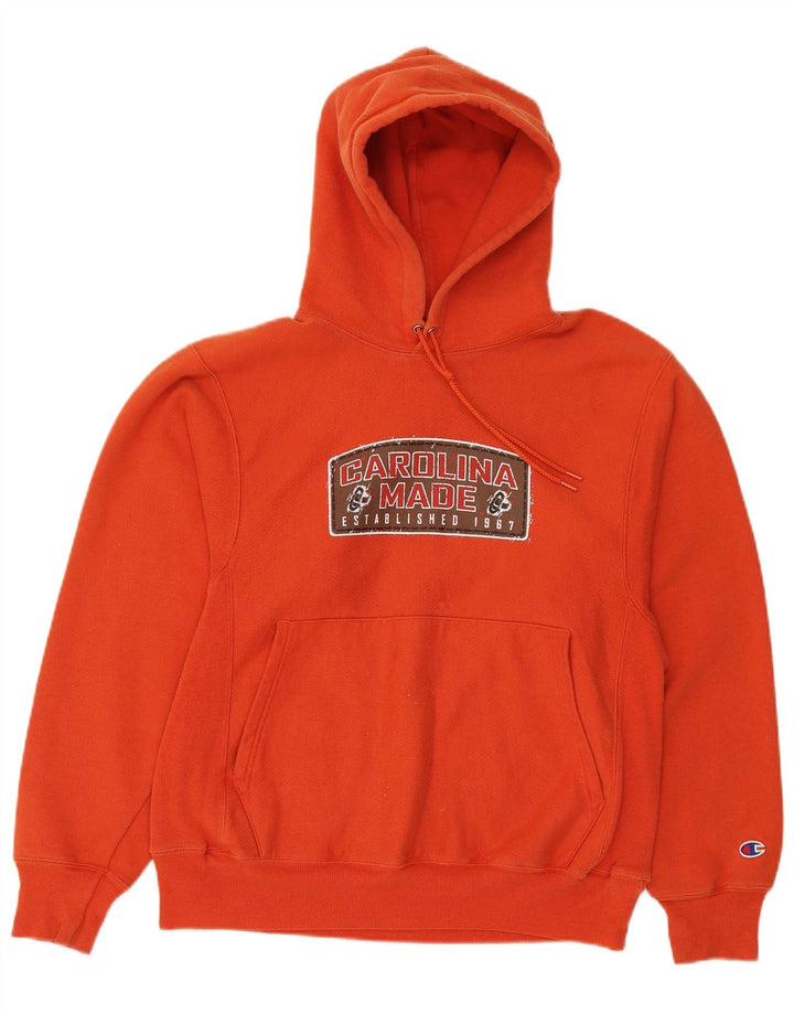 Jumper masculino com capuz gráfico Champion Reverse Weave pequeno algodão vermelho