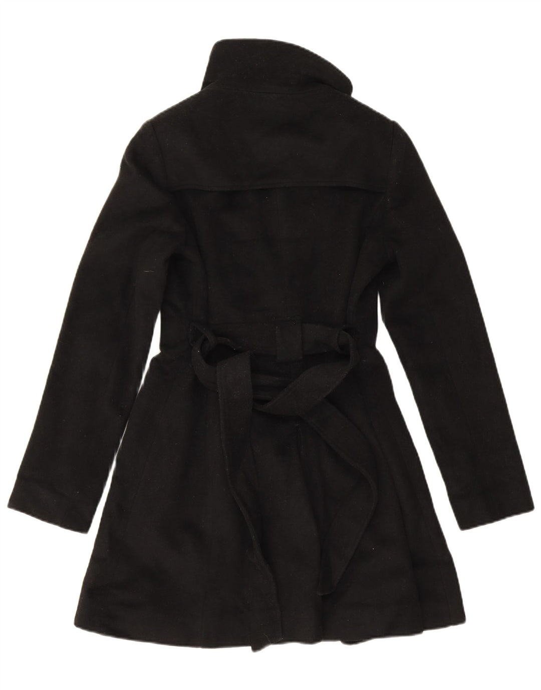 Sobretudo feminino Dkny superdimensionado US 2 XS lã preta
