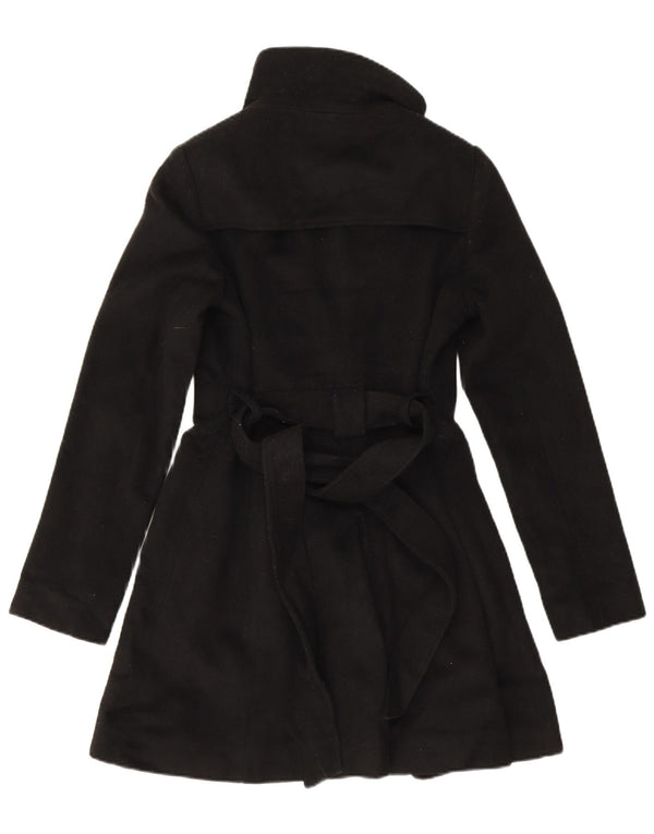 Sobretudo feminino Dkny superdimensionado US 2 XS lã preta