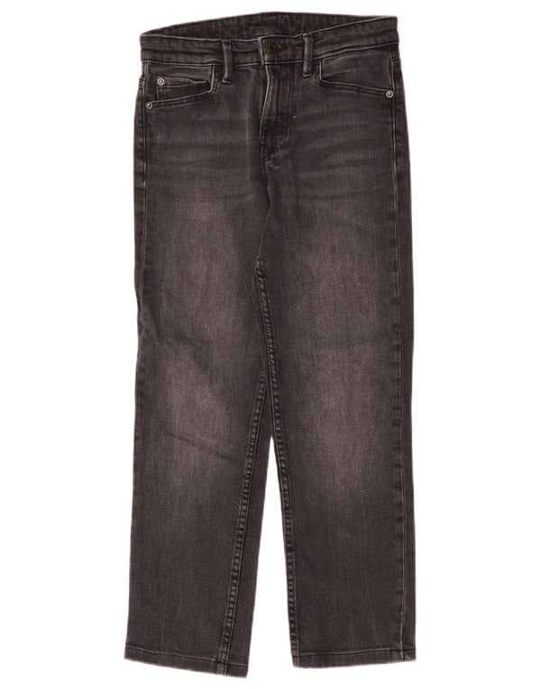 Jeans cortados femininos Massimo Dutti EU 34 2XS W24 L22 algodão cinza