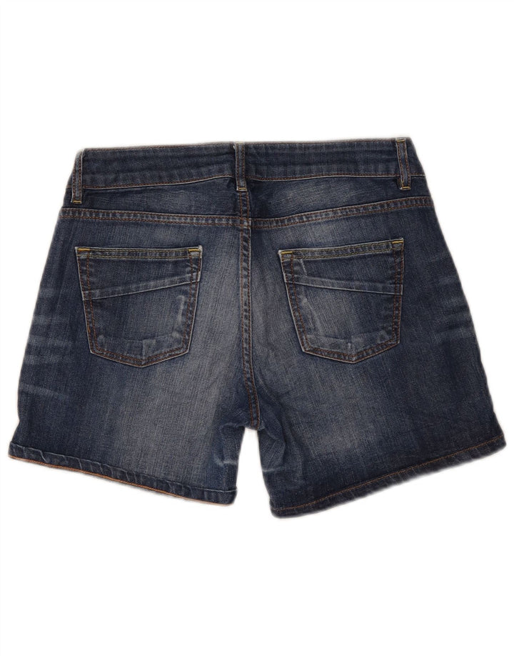 Shorts jeans feminino Massimo Dutti UE 38 pequeno W28 algodão azul