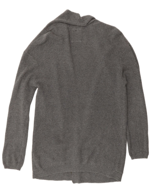 Suéter Zara Girls Loose Fit Open Cardigan 9-10 Anos Algodão Cinza