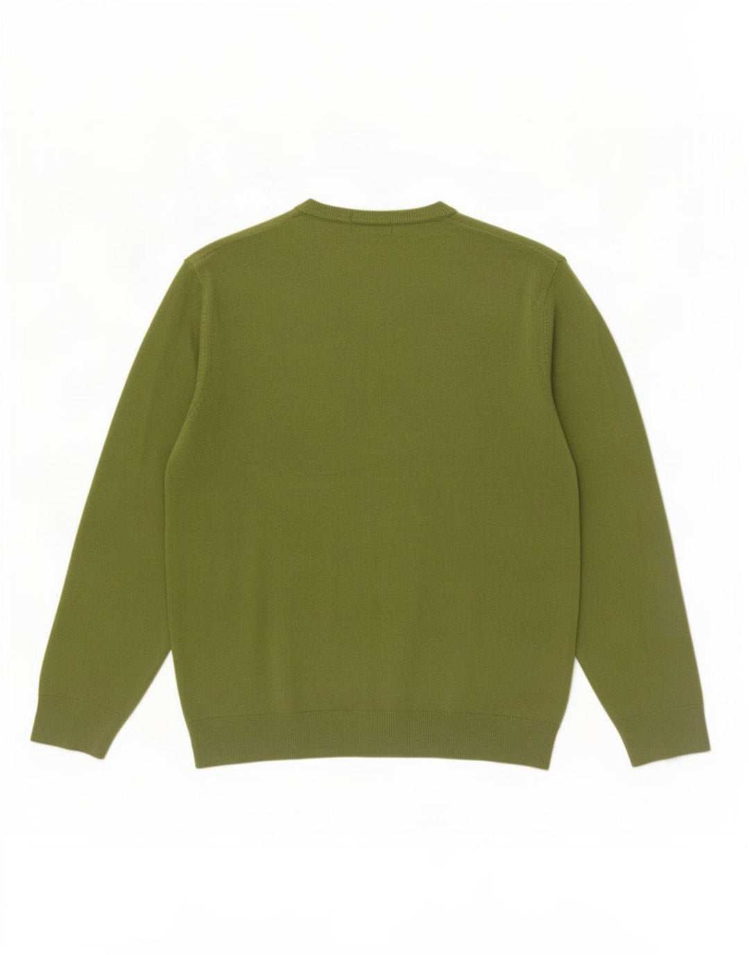Suéter masculino Marks & Spencer Blue Harbor com decote em V verde médio