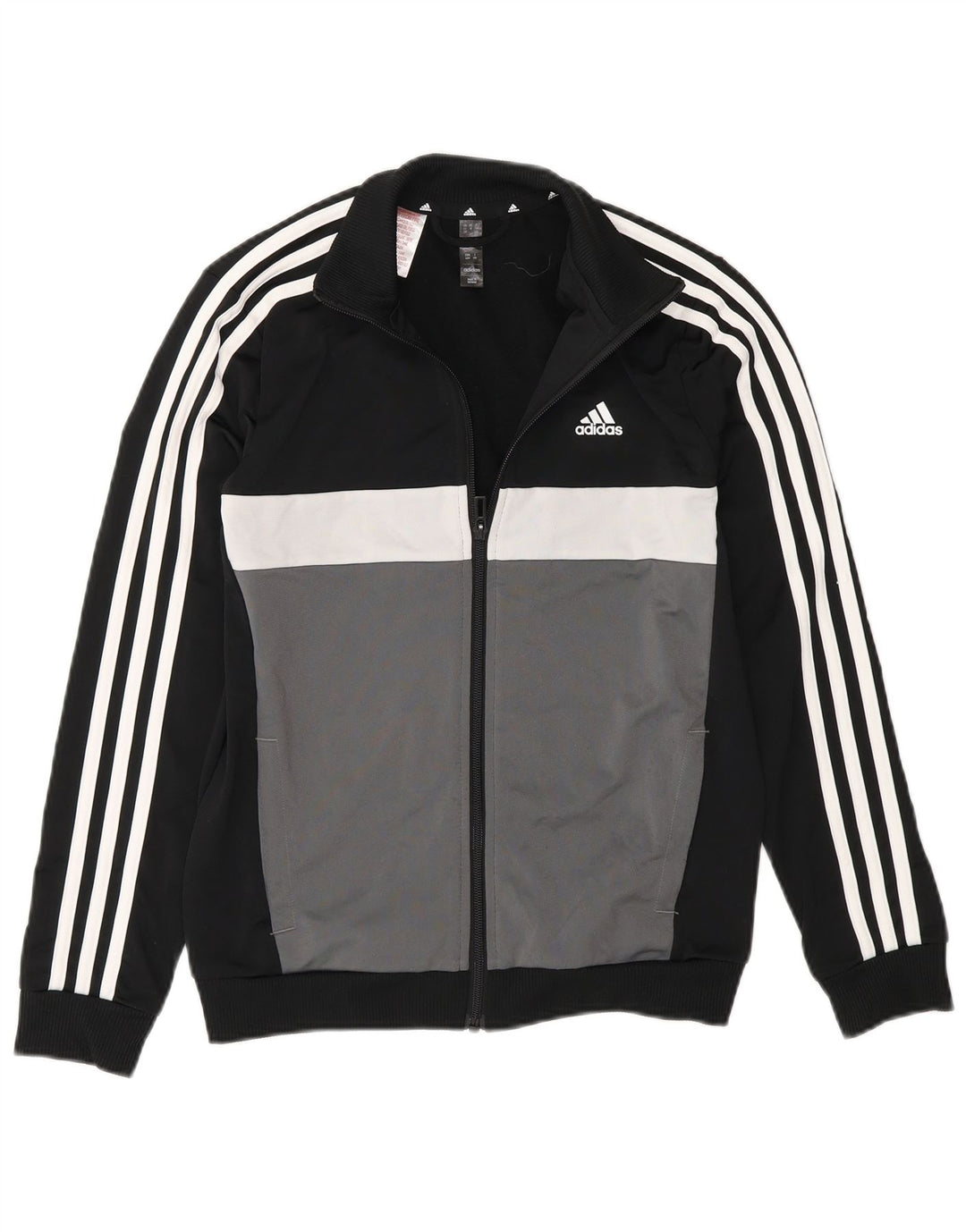 Jaqueta Adidas Meninos Treino Top 11-12 Anos Preto Colorblock Poliéster