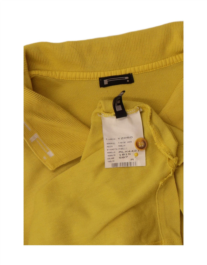 Camisa polo masculina Pirelli médio algodão amarelo