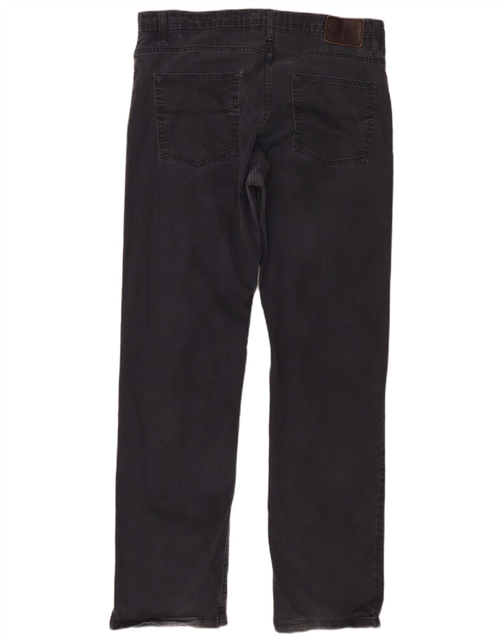 Calça casual masculina Marks & Spencer Blue Harbor W36 L33 azul marinho