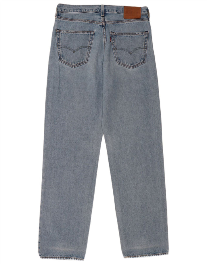 Jeans soltos femininos Levi's W30 L34 algodão azul