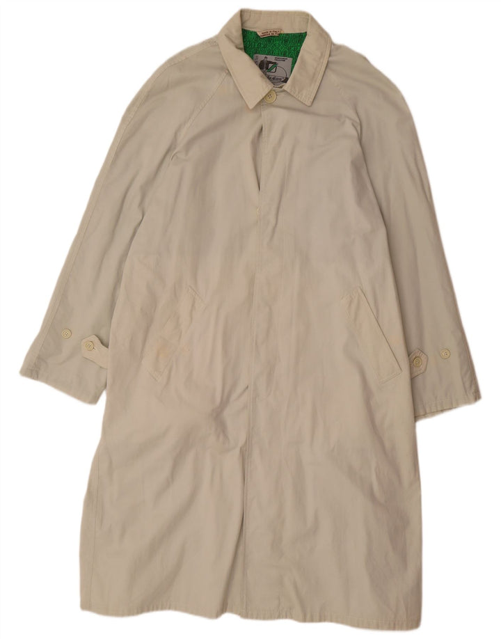 Sobretudo masculino Stratos UK 40 grande algodão bege