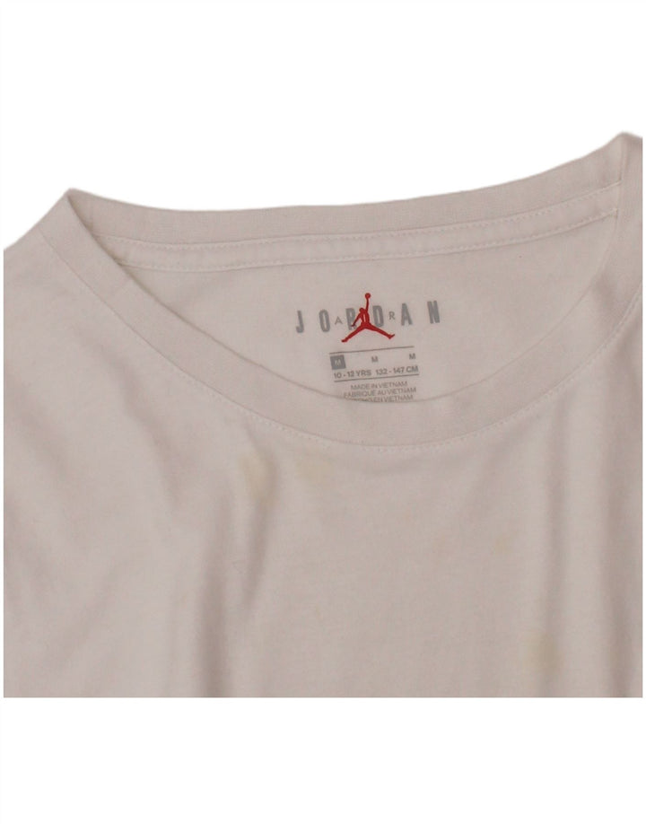 Camiseta JORDAN Meninos Graphic 10-11 Anos Médio Branco