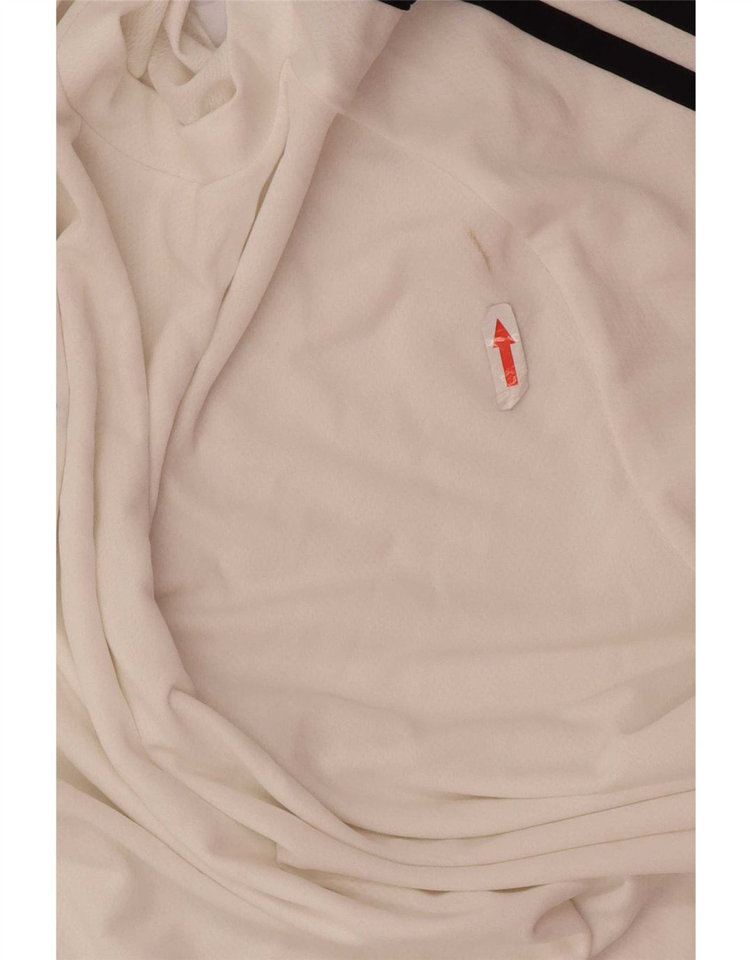 Adidas Mens Climalite Camiseta Top Grande Branco Colorblock Poliéster
