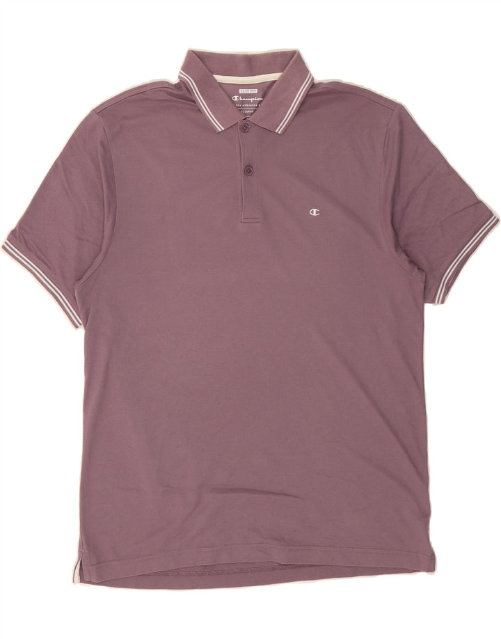 CHAMPION Mens Easy Fit Polo Shirt XL Purple Vintage Champion and Second-Hand Champion from Messina Hembry 