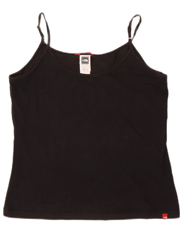 THE NORTH FACE Cami Top Feminino Reino Unido 14 Grande Algodão Preto