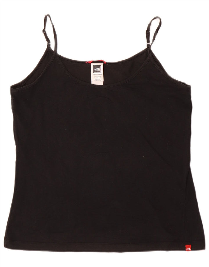 THE NORTH FACE Cami Top Feminino Reino Unido 14 Grande Algodão Preto