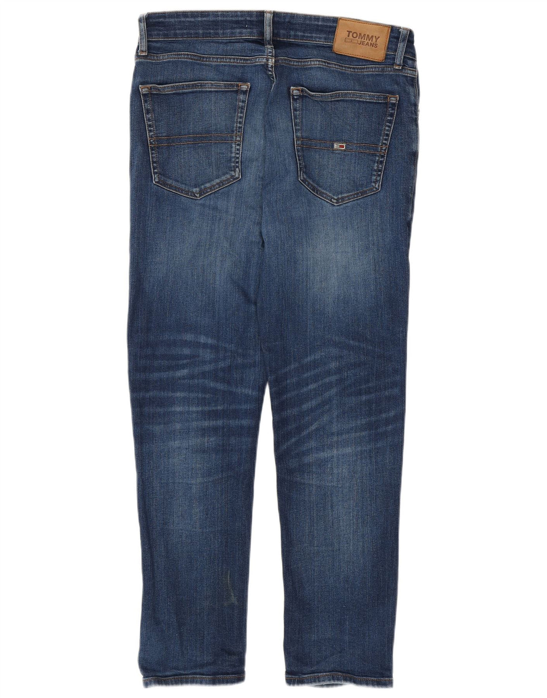 TOMMY HILFIGER Masculino Slim Jeans W32 L27 Azul Algodão