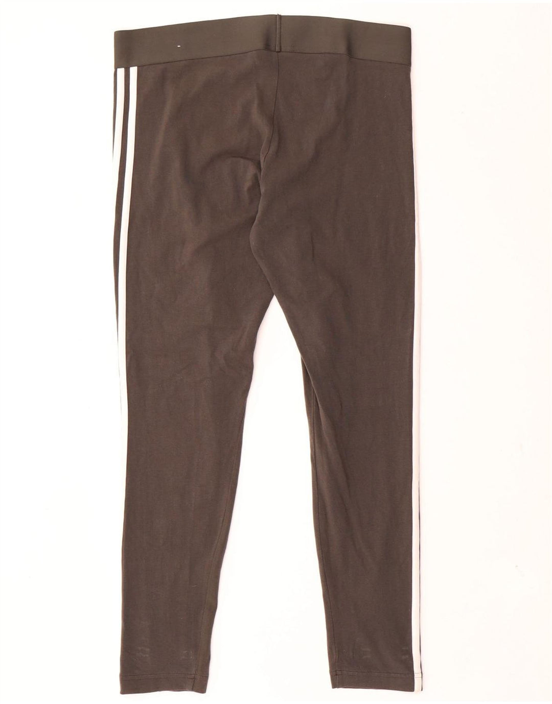 Leggings Adidas Mulher UK 16/18 Grande Algodão Cinza