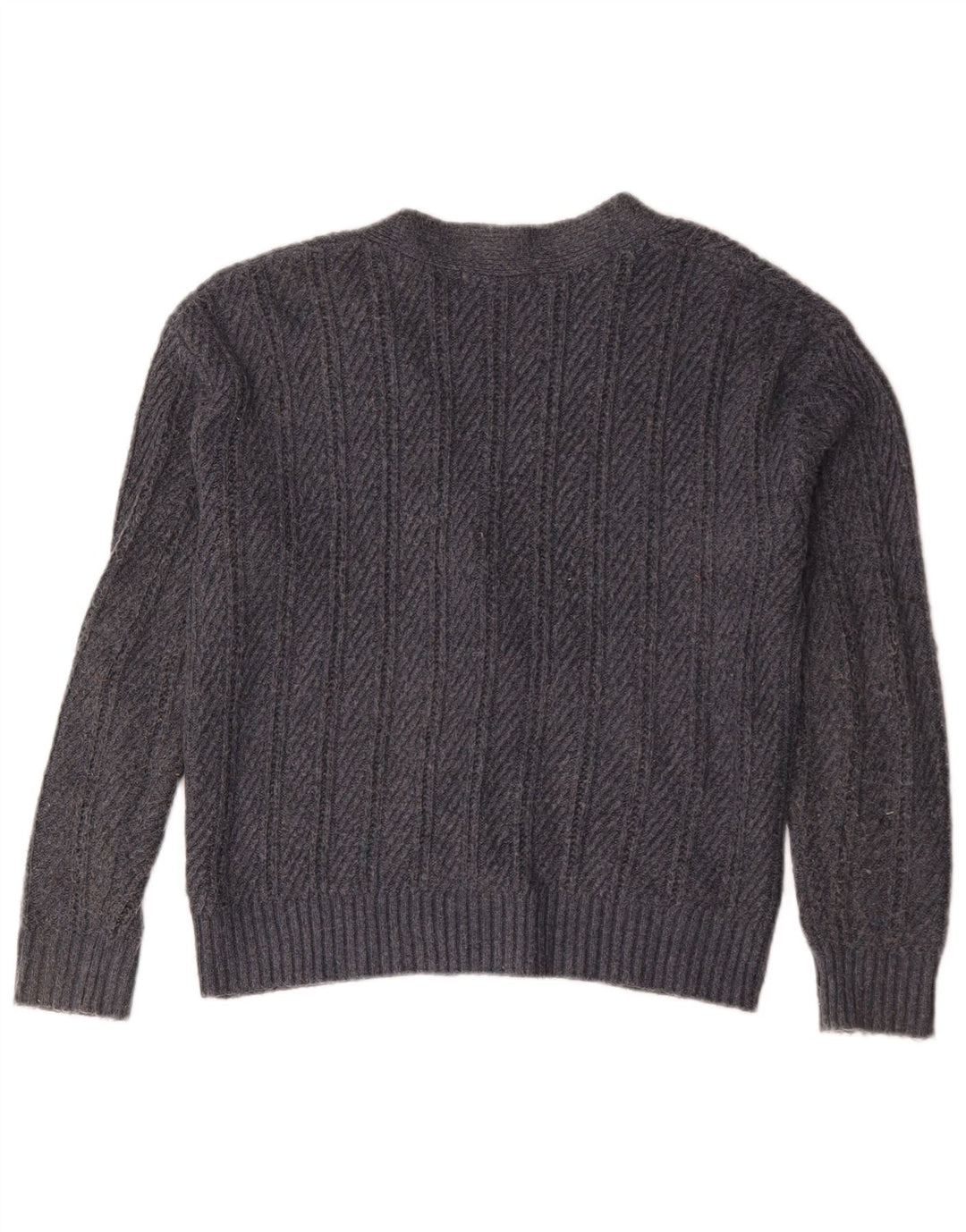 Suéter cardigã feminino grande Marks & Spencer Reino Unido 10 pequeno cinza