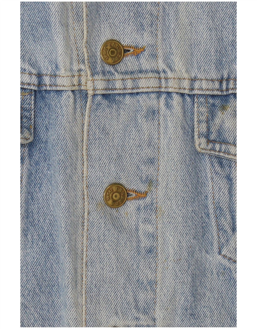 Colete jeans masculino Carrera UK 14 algodão azul médio