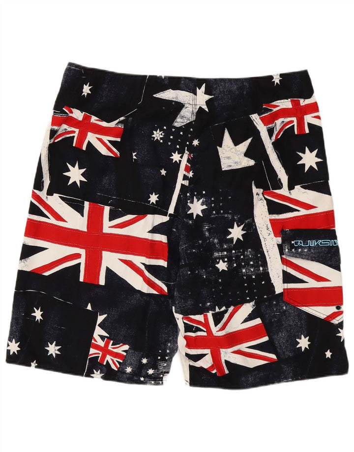 Quiksilver Mens Graphic Natação Shorts XL Poliéster Multicolorido