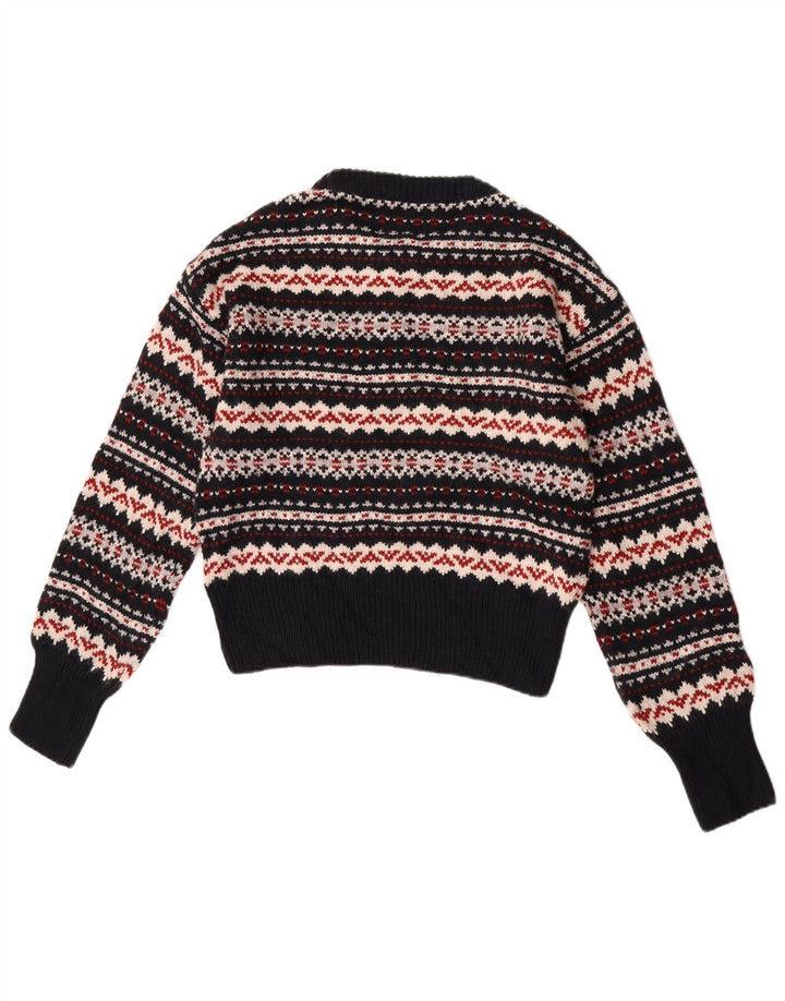 Suéter feminino Superdry com gola redonda, Reino Unido 14, grande, multicolorido